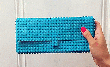 Lego Purses made by Agabag - Lego Clutch - Lego bag made from actual Lego blocks