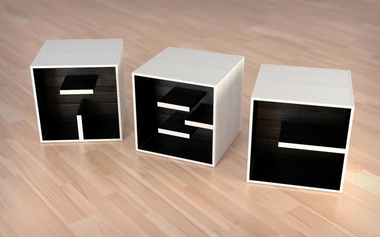 These Letter Shaped Bookcases Let You Spell Anything You Want