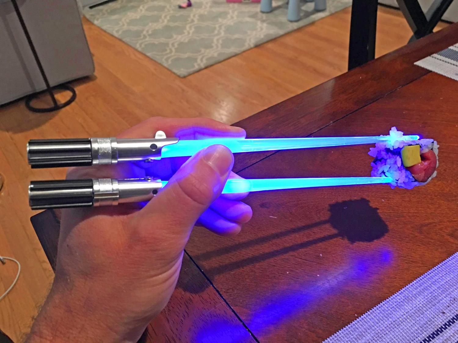 Lightsaber chopsticks 2024 light up