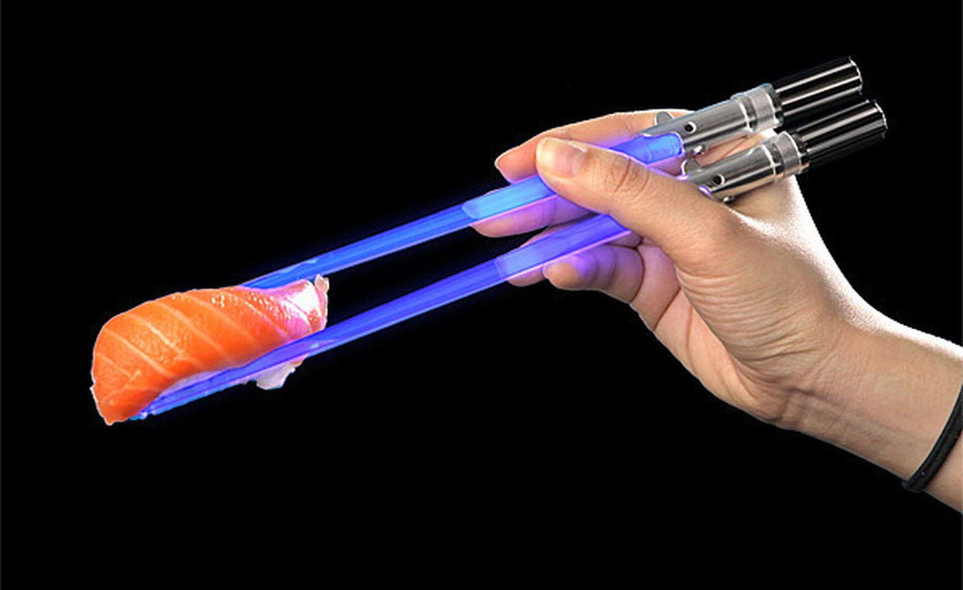Lightsaber Chopsticks - Light-up chopsaber geeky chopsticks