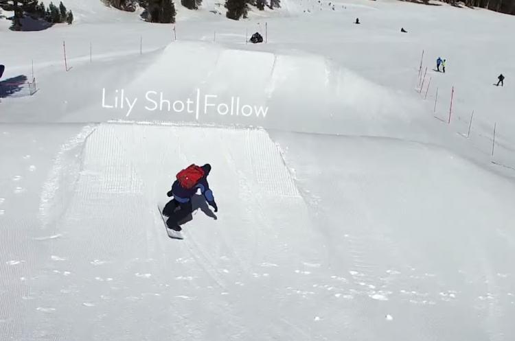 Drone that follows store you snowboarding