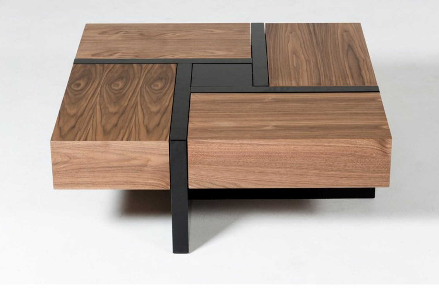 This Beautiful Wooden Coffee Table Has 4 Secret Drawers That Make For a