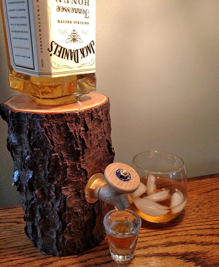 Liquor Log Booze Dispenser