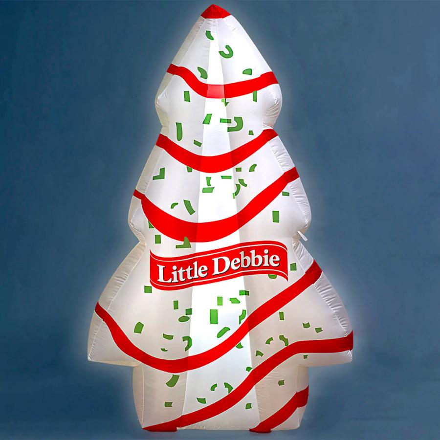 Little Debbie Inflatable Christmas Tree Cake Light-up Yard Decoration