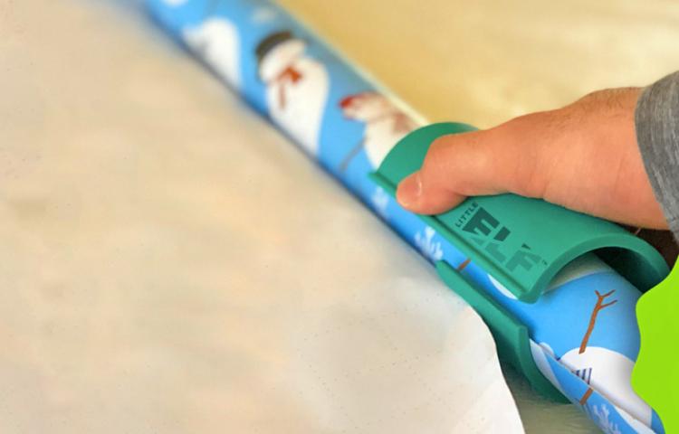 Little Elf: Sliding Wrapping Paper Cutter Makes Cuts In Seconds