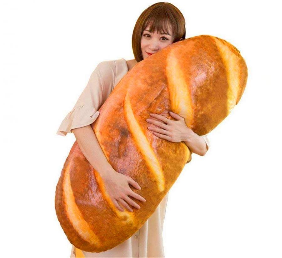 Giant bread shaped pillow