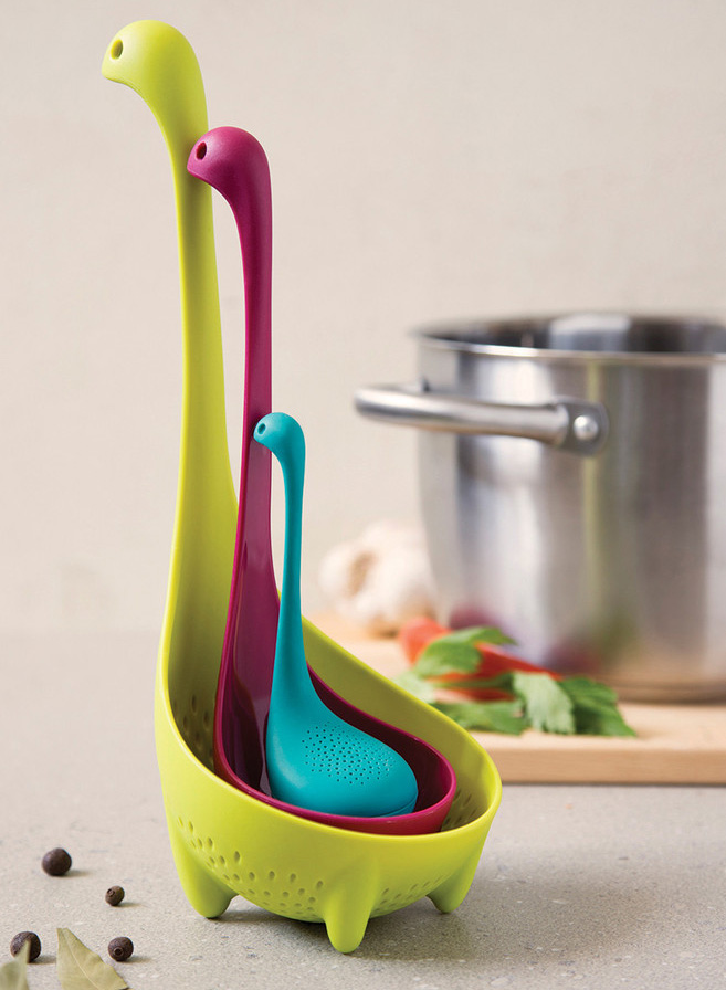 Mama Nessie The Loch Ness Monster Colander Ladle