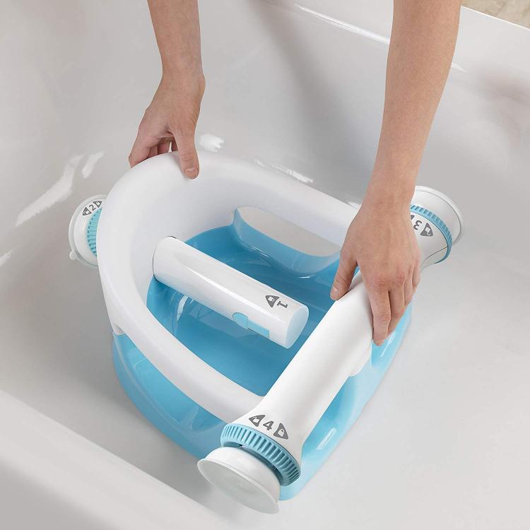 Baby Bathtub Seat With Backrest Suction Cups To Side Of ...