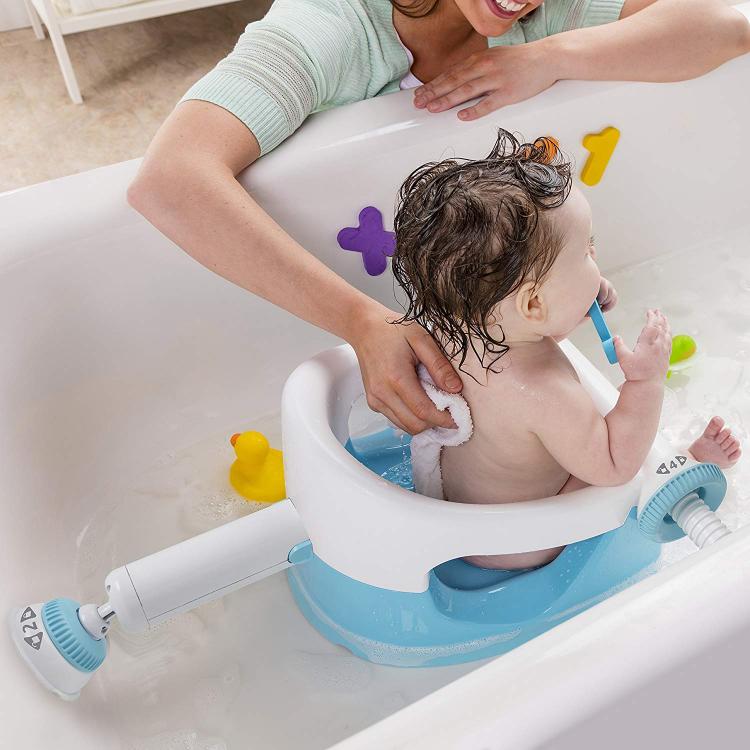 Baby Bathtub Seat With Backrest Suction Cups To Side Of Bathtub - Summer Infant My Bath Seat