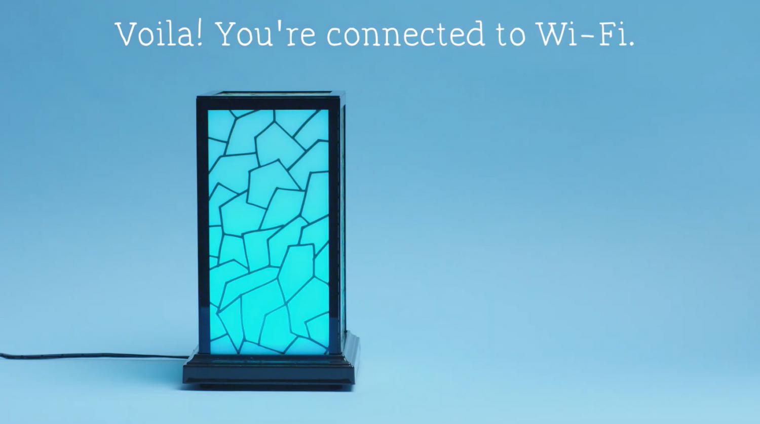 friendship lamps connected by wireless internet