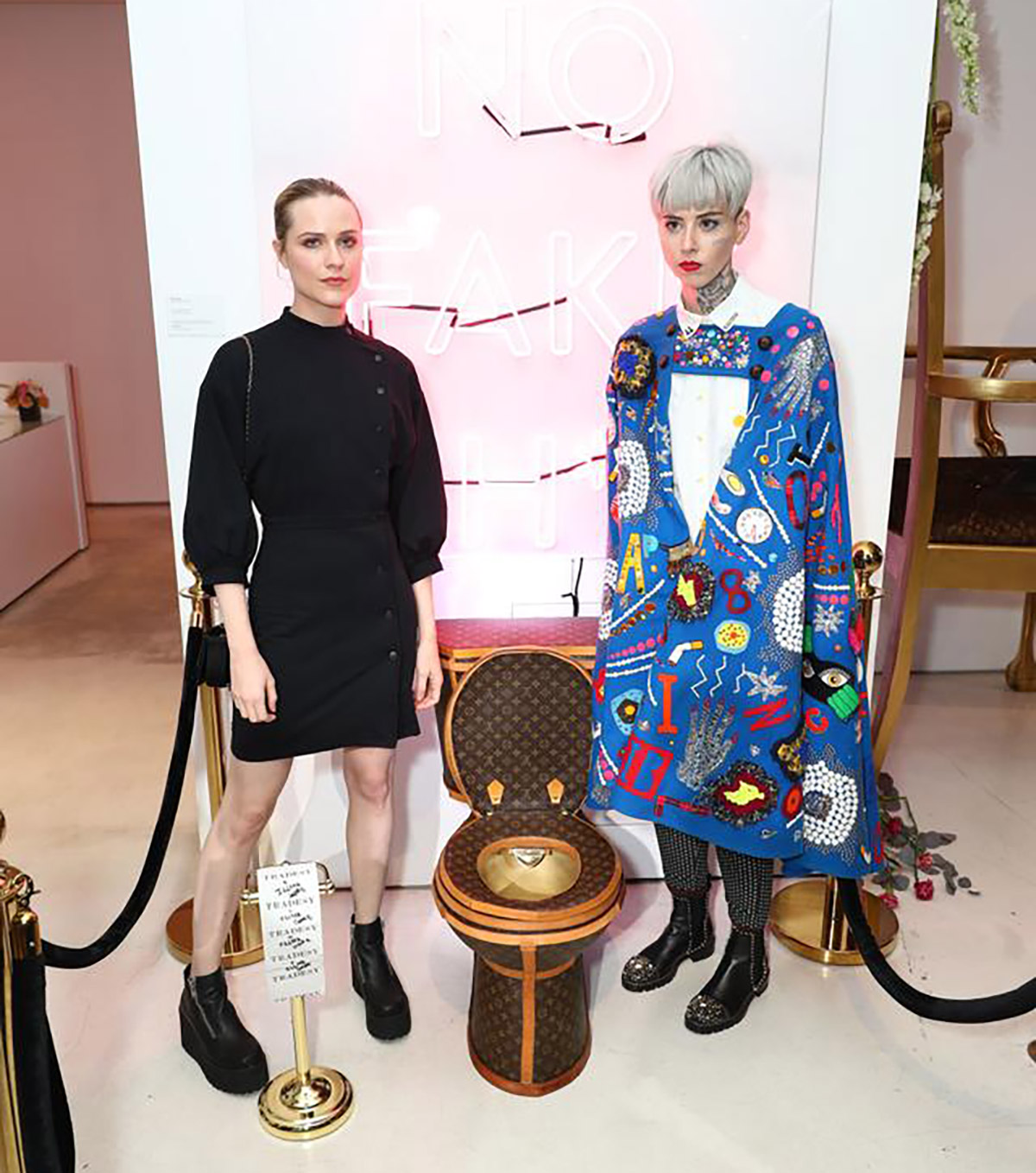 $100,000 toilet made of Louis Vuitton bags by Illma Gore