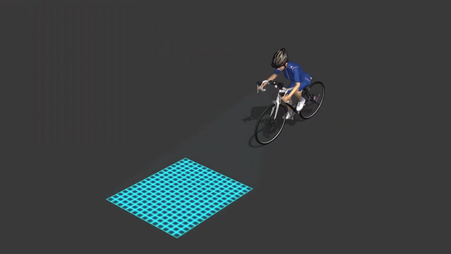 laser grid bike light