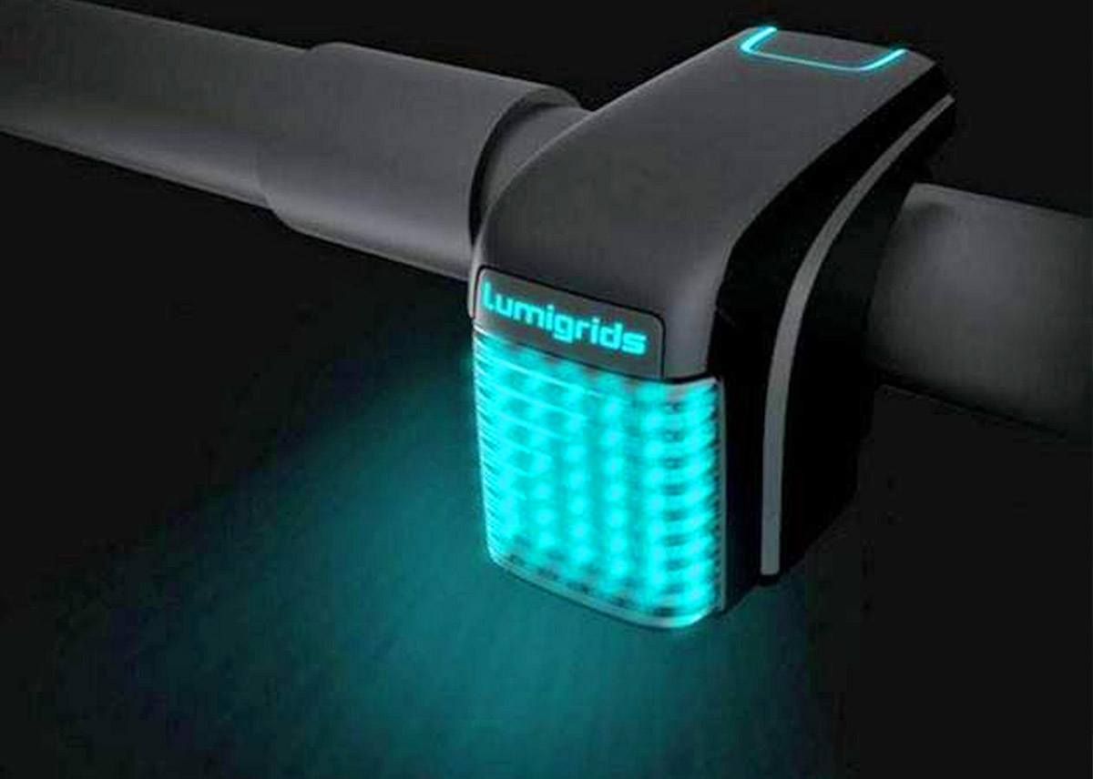 laser grid bike light