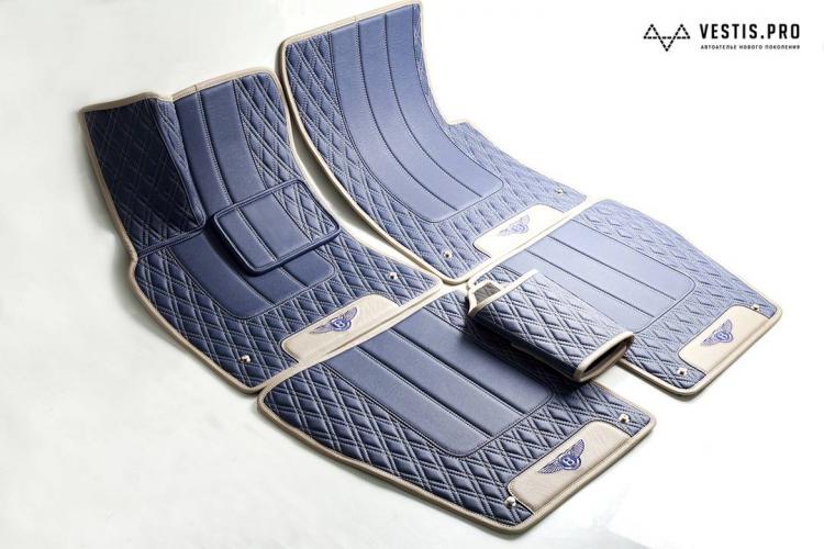 DiamondStitched Luxury Leather Custom Car Mats