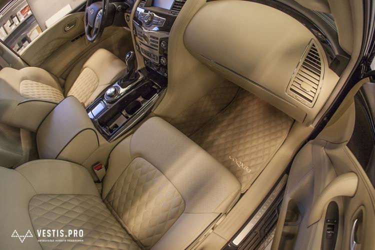 Diamond Stitched Luxury Leather Custom Car Mats