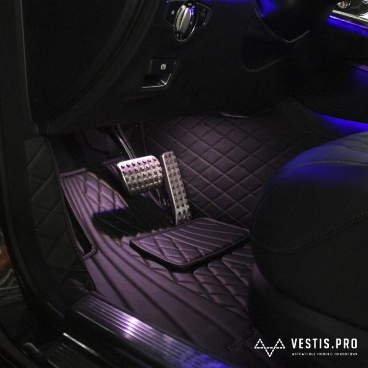 DiamondStitched Luxury Leather Custom Car Mats