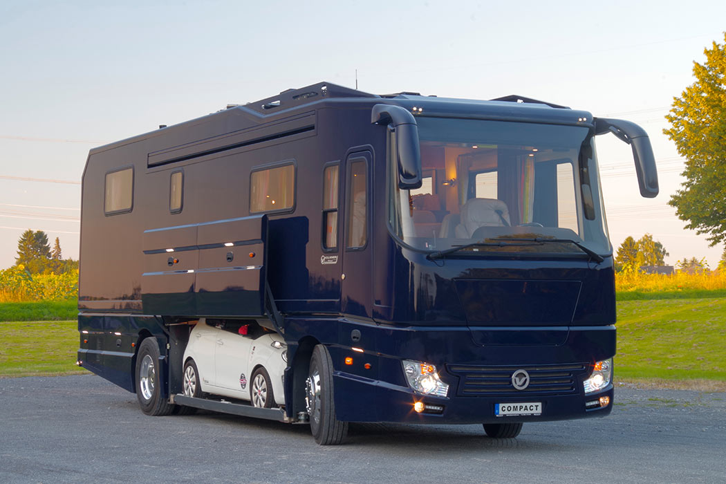 Volkner Mobil Luxury Motorhome Features a Built-In Garage Under