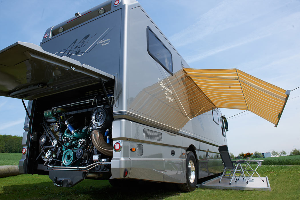 Volkner Mobil Luxury Motorhome Features a Built-In Garage Under