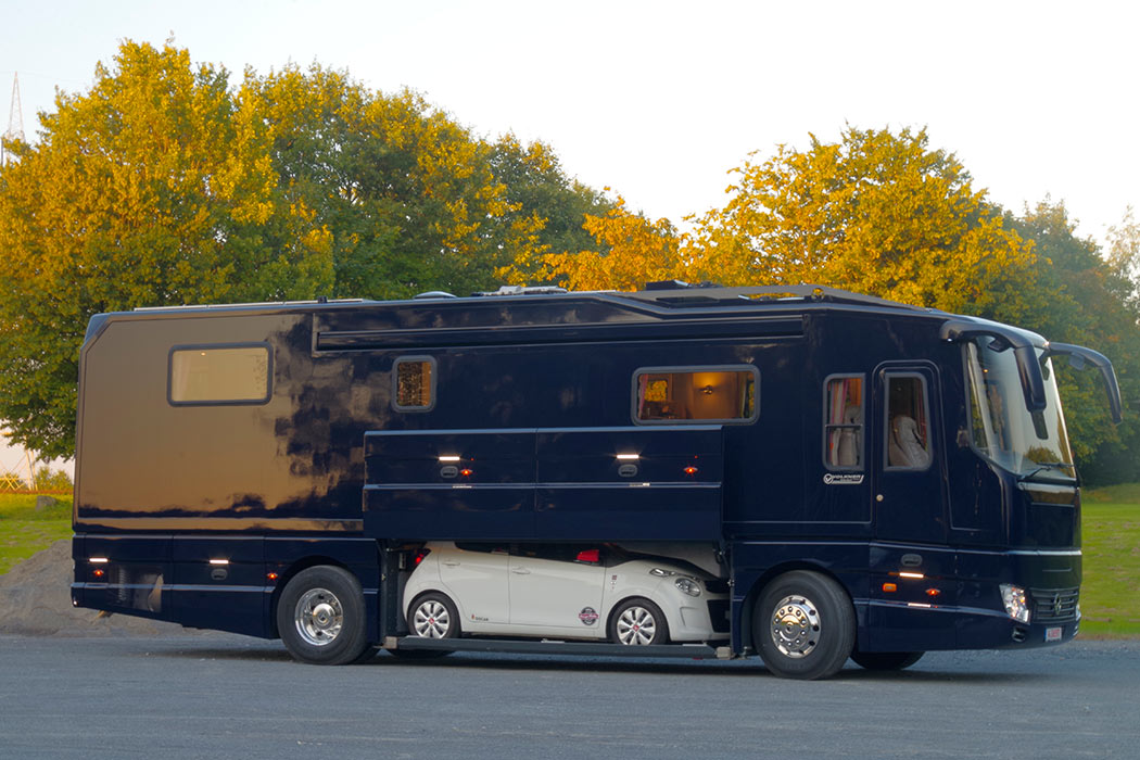 $2,000,000 Luxurious Motorhome with a HYPERCAR GARAGE #fypシ #foryou #r