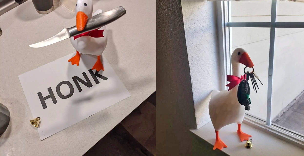  VUOSESX Goose Magnetic Key Holder， Aesthetic Desk