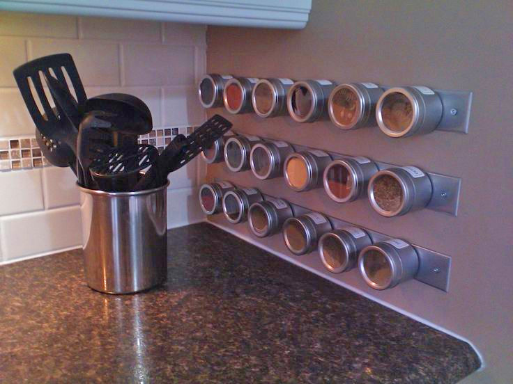 How To Make a Wall-Mounted Magnetic Spice Rack