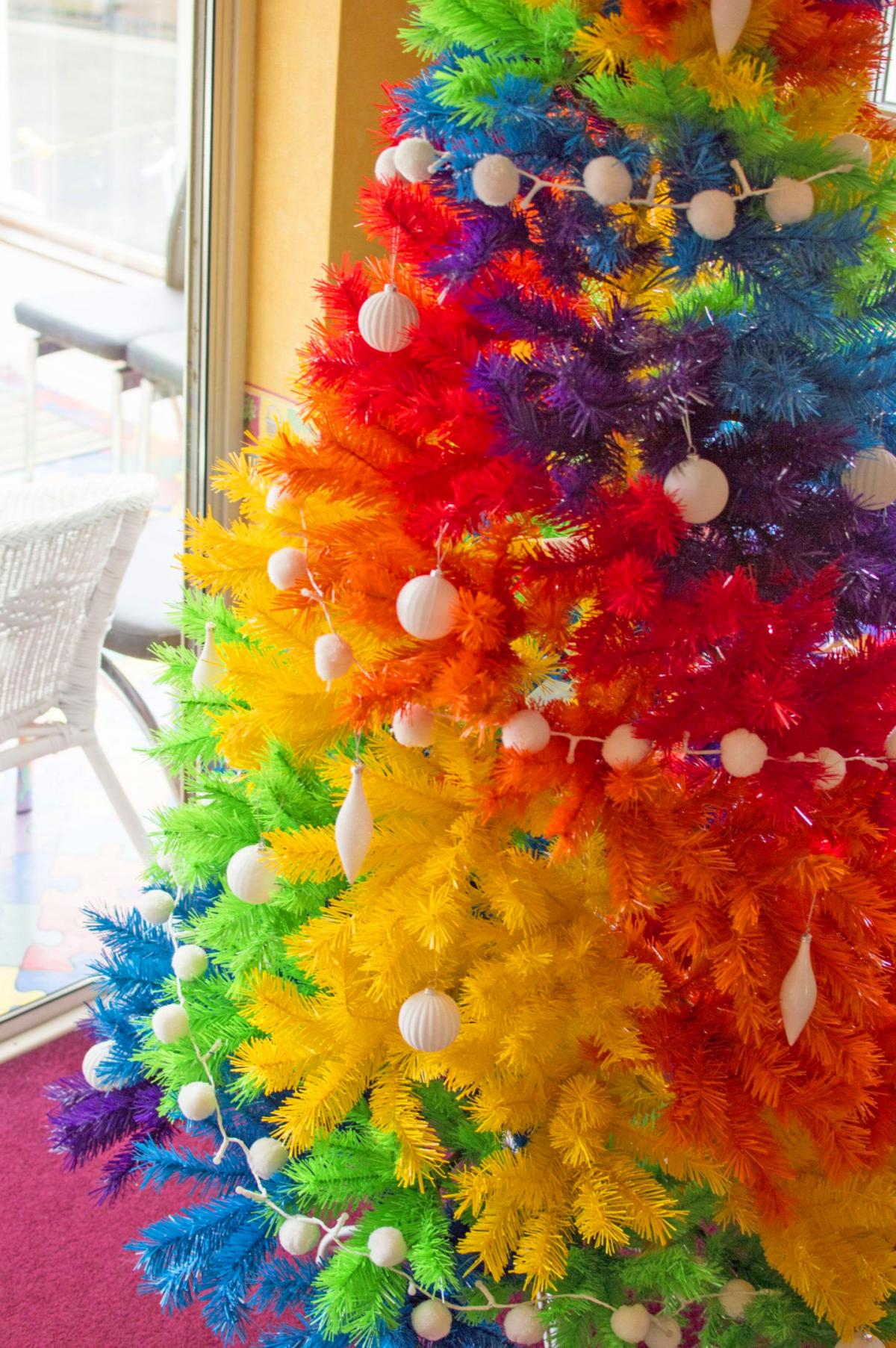 Make Your Holiday's More Colorful With This Rainbow Christmas Tree