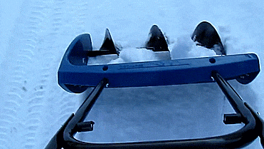 Hand Powered Manual Snow Blower Shovel (Einhell MSF 570) - GIF