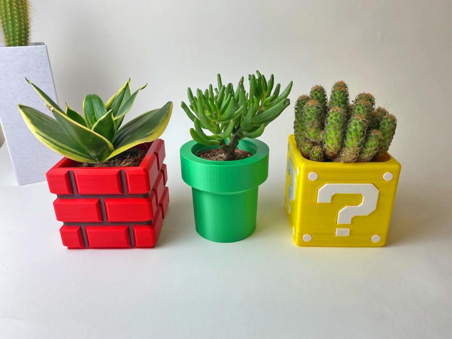 Super Mario Flower Pot Planters