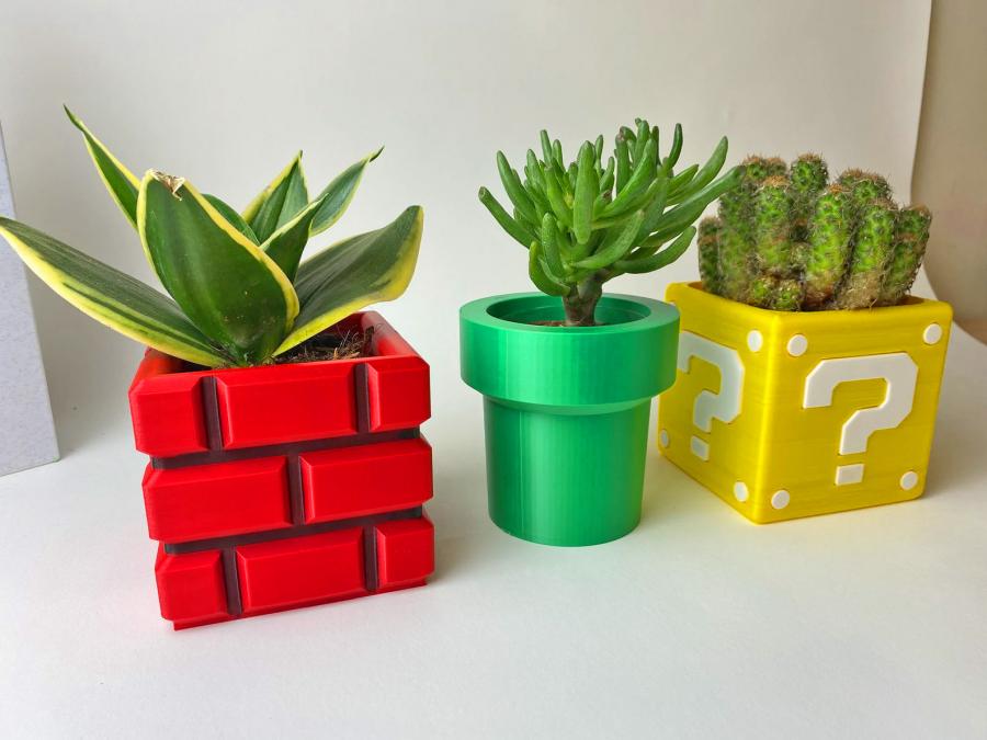 Super Mario Flower Pot Planters