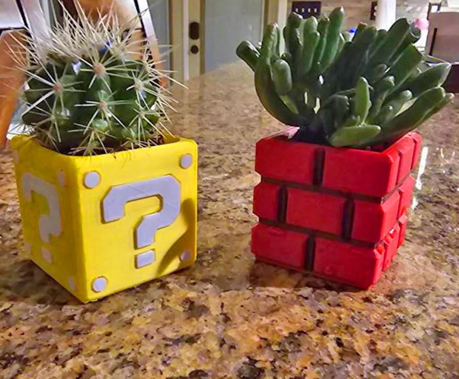 Super Mario Flower Pot Planters