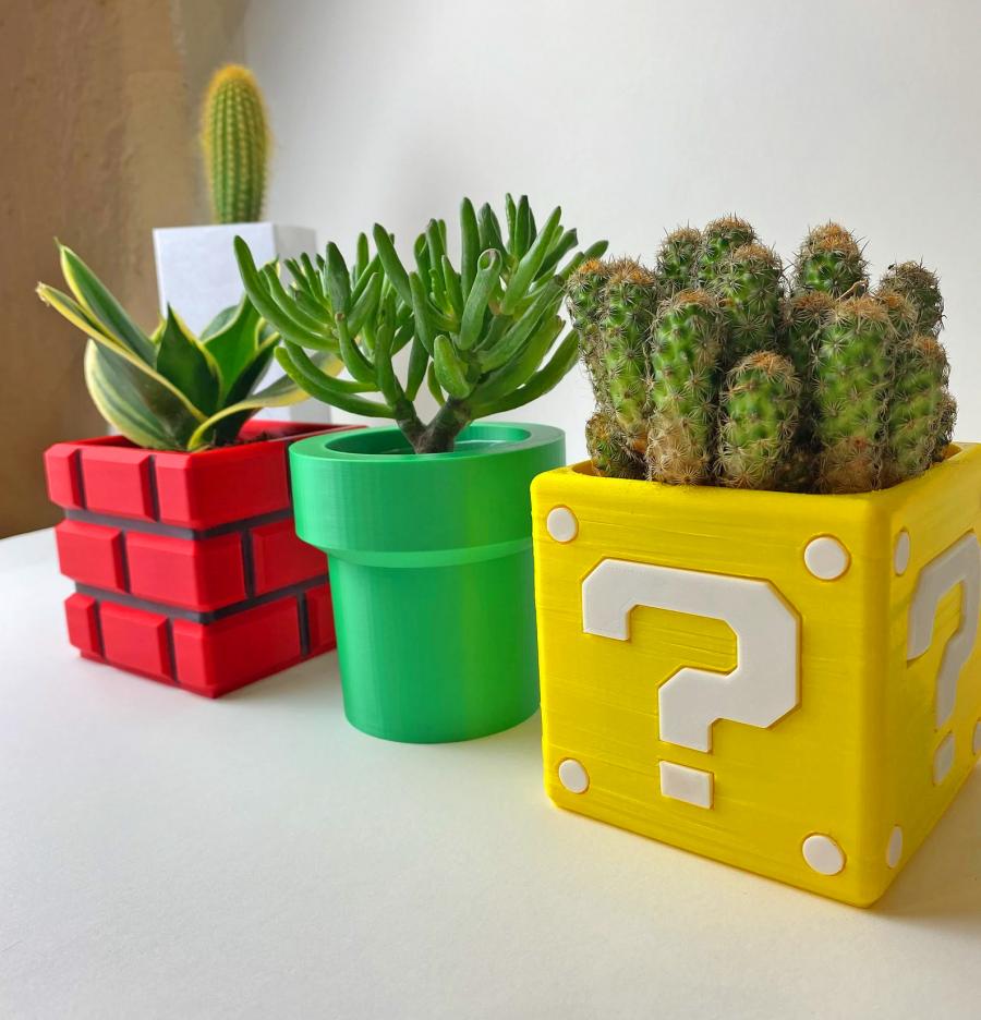 Super Mario Flower Pot Planters