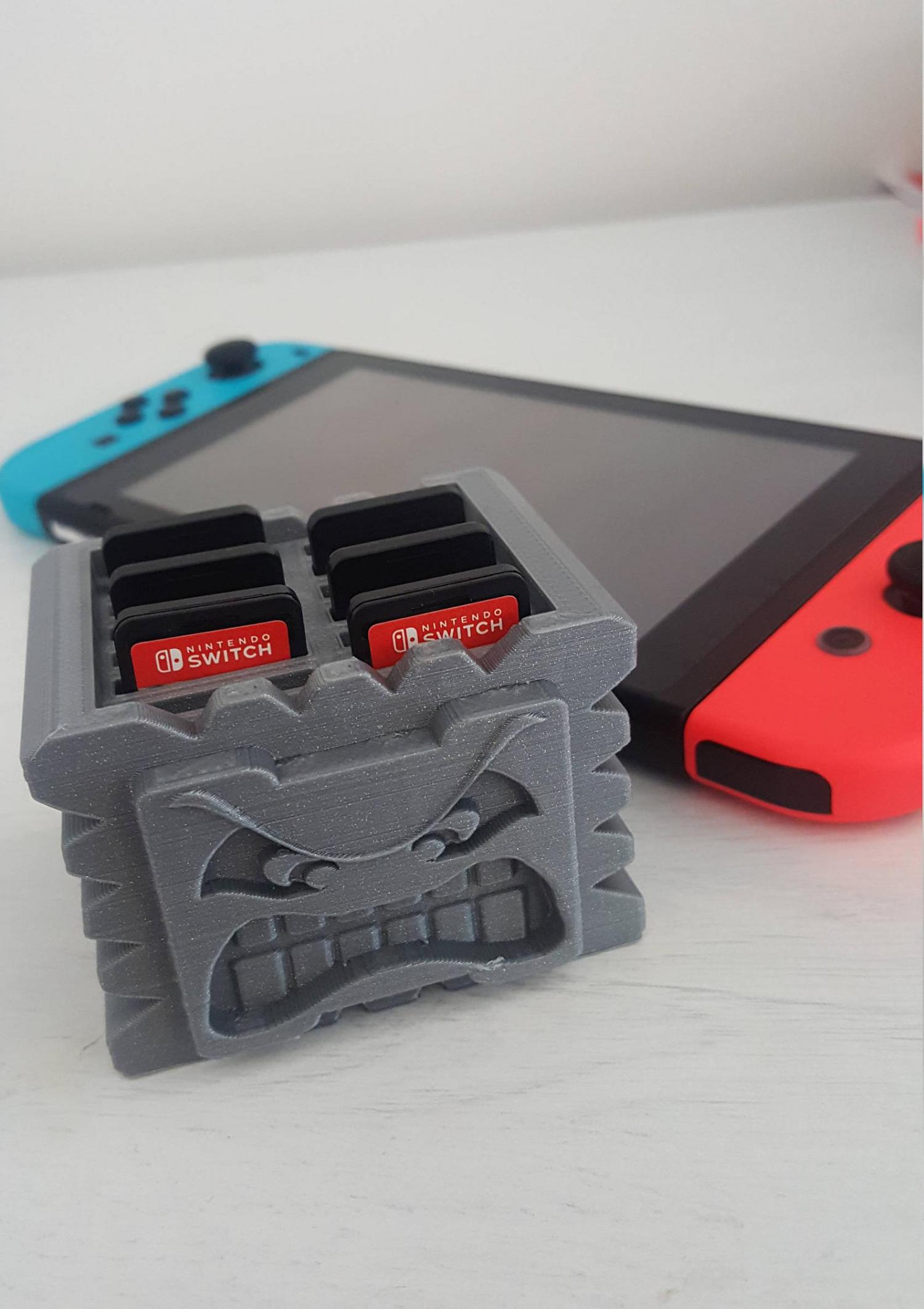 Mario Thwomp Nintendo Switch Game Cartridge Holder