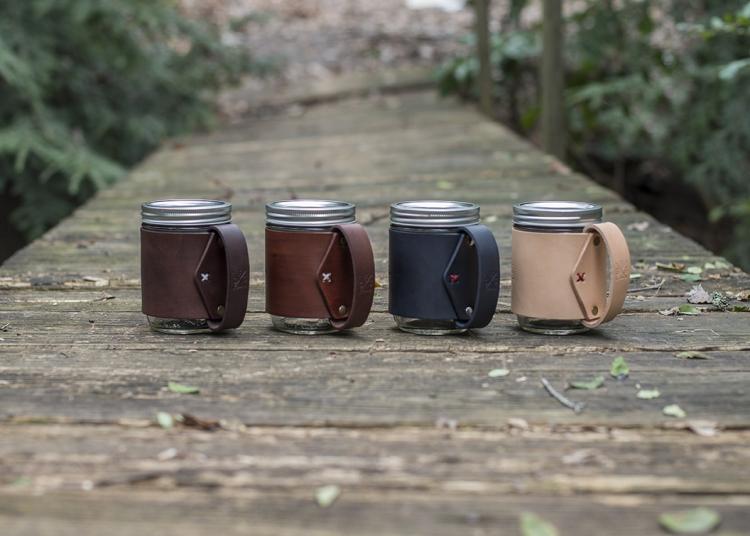 Leather Mason Jar Mug – Ellicott & Co.