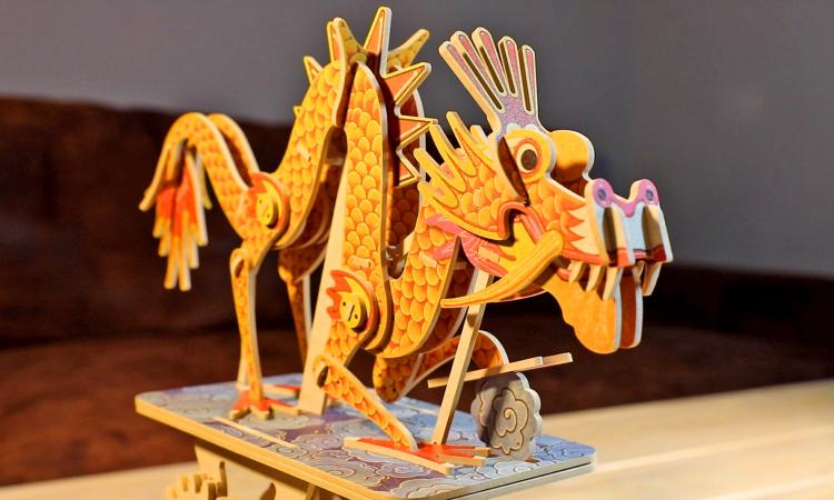 DIY Mechanical Moving Dragon Puzzle Toy