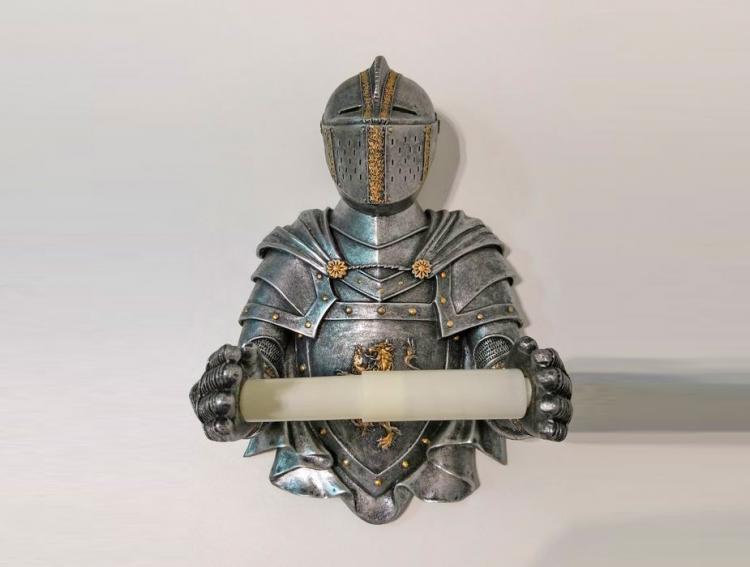 Medieval Knight Toilet Paper Holder