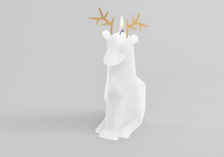Melting Reindeer Skeleton Candle