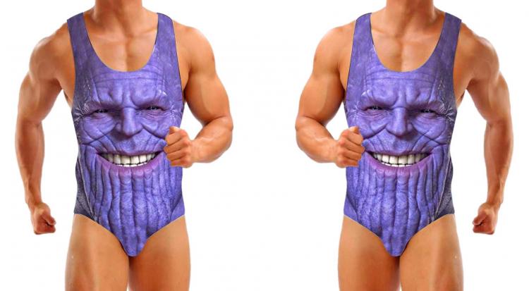 man body one piece bathing suit