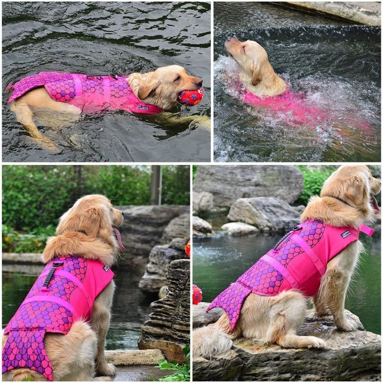 Mermaid Dog Life Jacket Turns Your Dog Into a Majestic Mermaid - Mermaid dog swimming vest