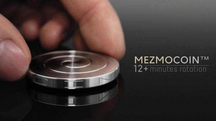 MezmoCoin Is an Mesmerizing Spinning Top That Spins For Over 12 Minutes - Incredible long lasting spinning coin fidget toy