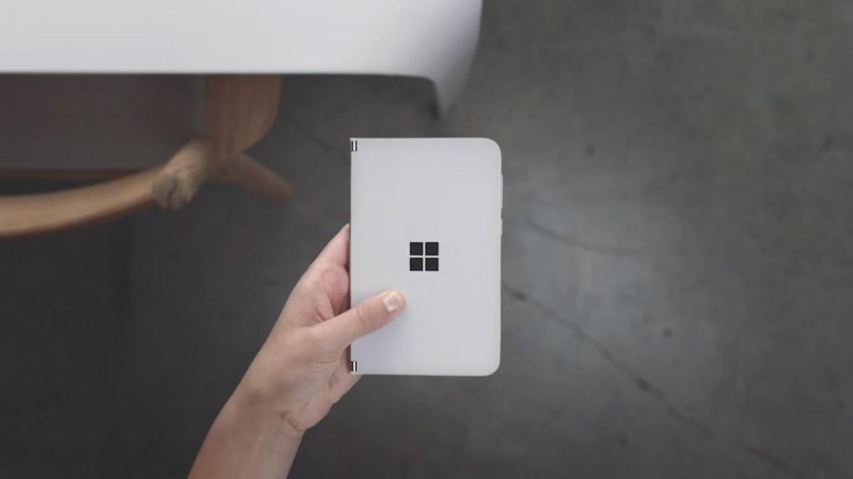 Microsoft Surface Duo Folding Smart Phone - Folding phone turns into mini laptop or portable gaming device