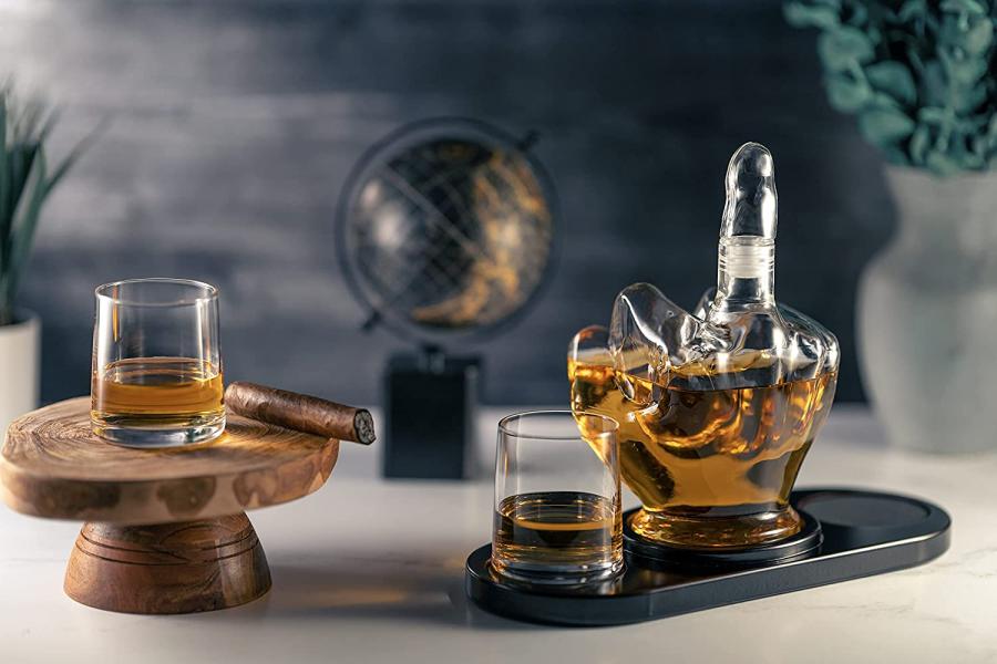 Middle Finger Whiskey Decanter