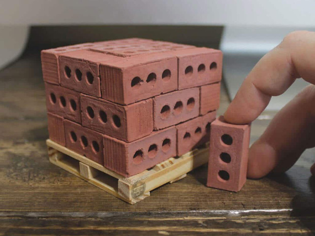 Miniature Cement Bricks And Mortar Allow You To Build Yourself A Mini Wall