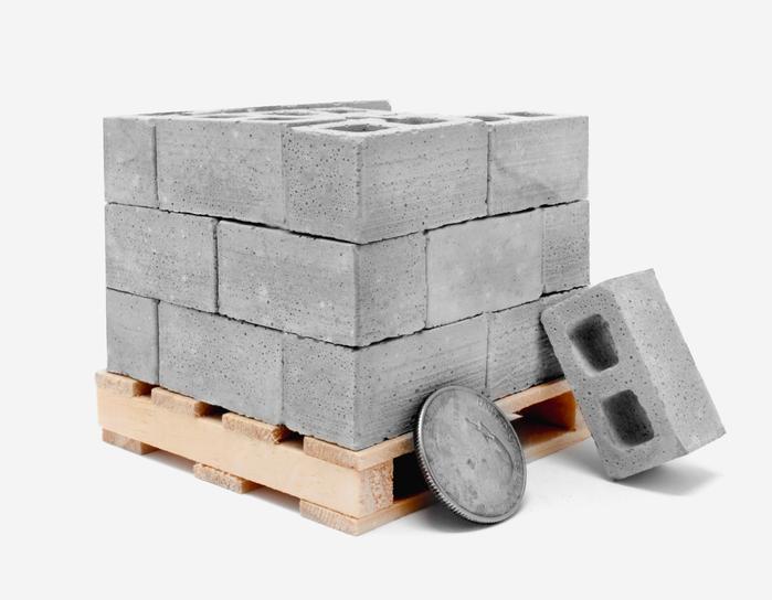 Mini Cement Bricks and Mortar Let You Build Your Own Tiny Wall