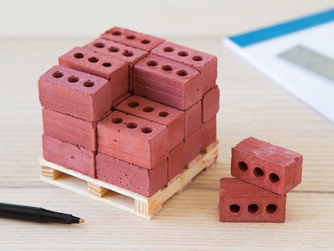 Mini Bricks and Mortar Let You Build Your Own Tiny Wall - Mini Materials tiny cement bricks