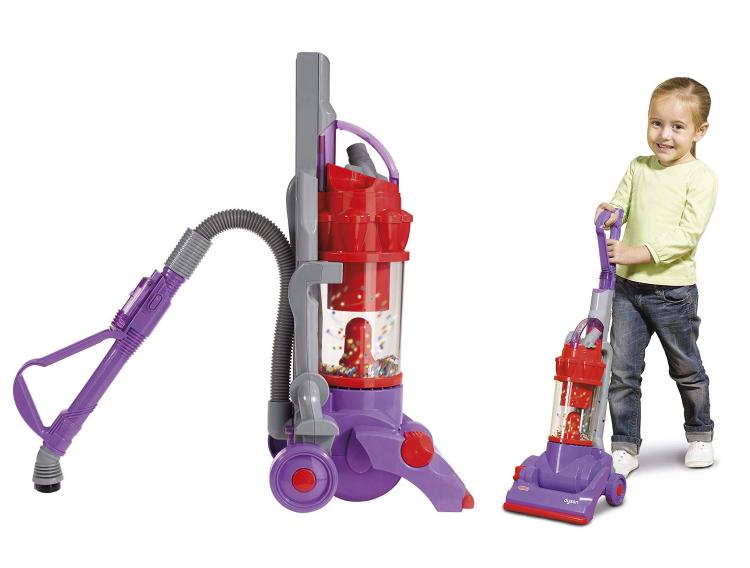 Mini Dyson Kids Vacuum Cleaner With Actual Suction and Sounds - Casdon working kids toy vacuum