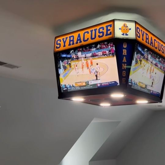 This Mini Jumbotron Is a 4 Sided TV You Can Mount In Your Man Cave For  Ultimate Sports Watching