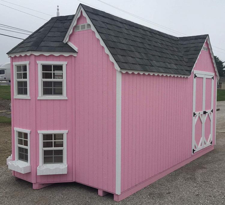 Mini Mansion Outdoor Playhouse For Kids - Little Cottage Company Giant Doll Playhouse