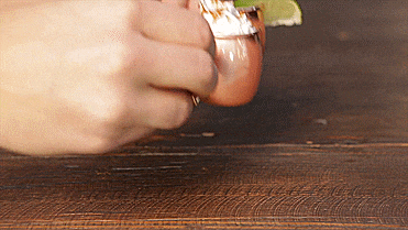 Mini Copper Moscow Mule Shot Glasses Mugs - GIF