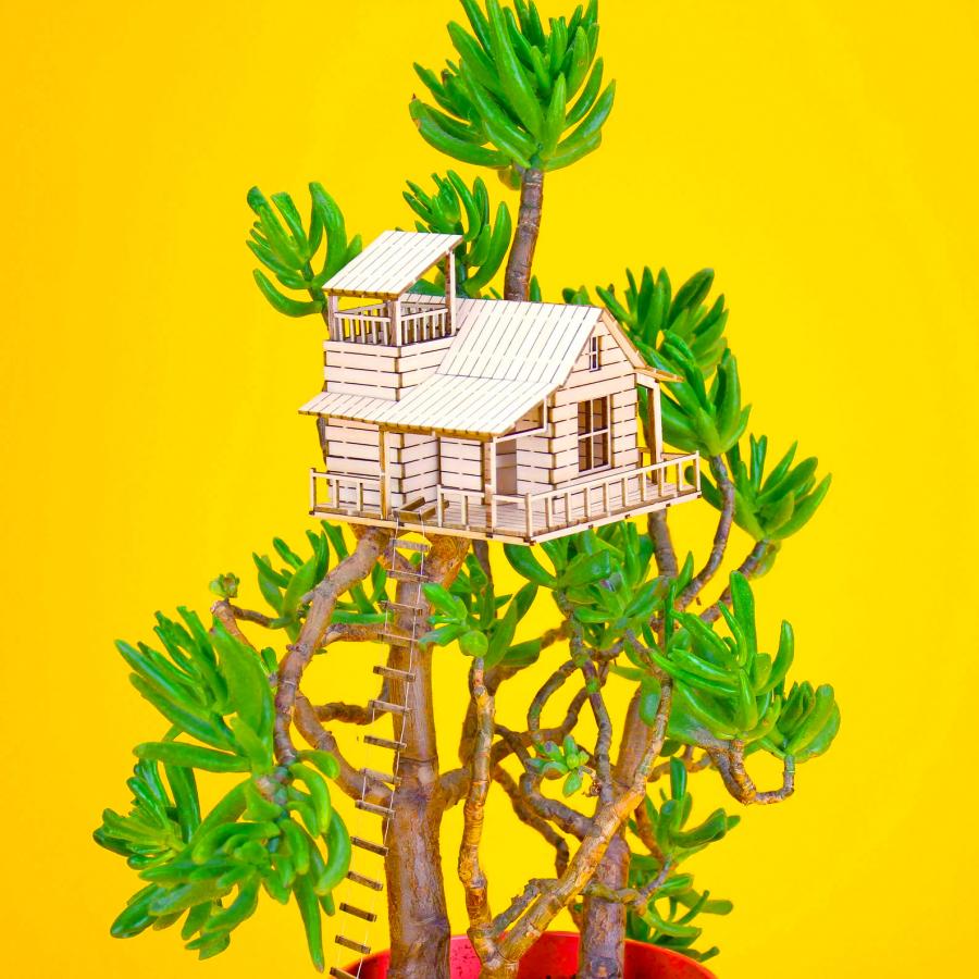 Mini Treehouses For Your House Plants