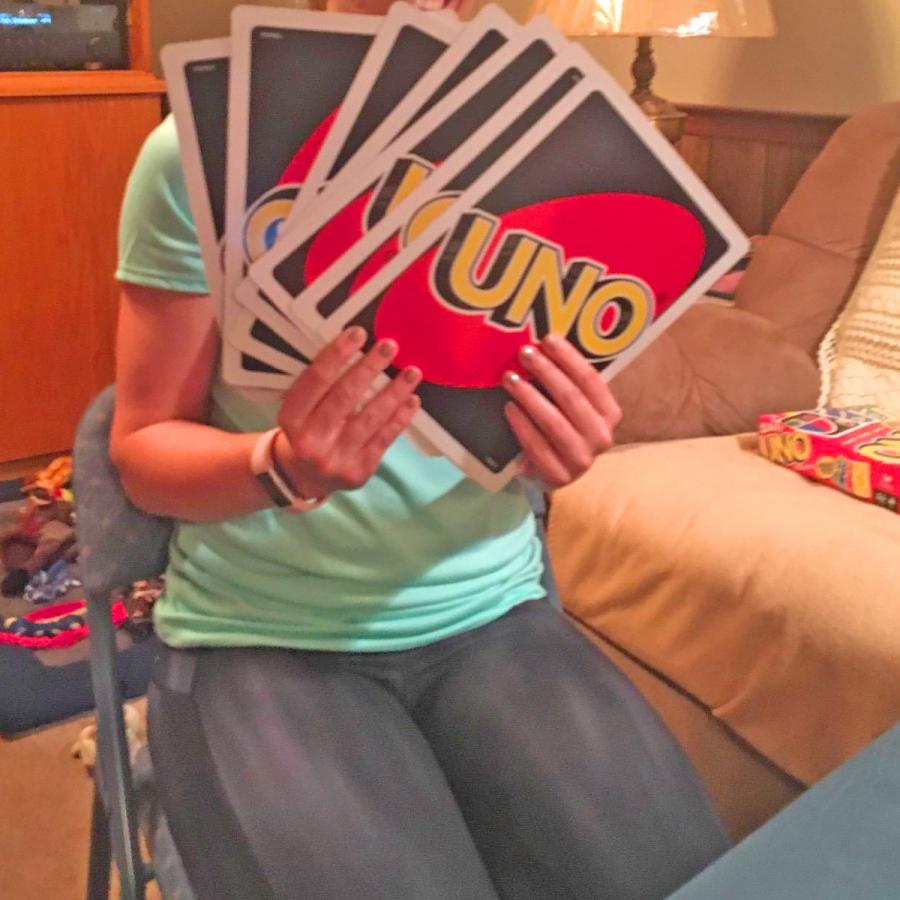 Giant uno cards